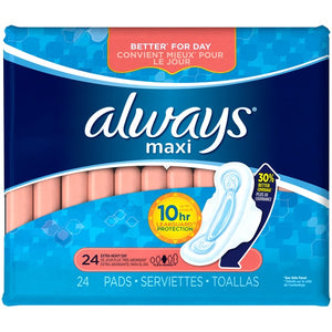 Always Maxi Extra Heavy Day Pads 24's