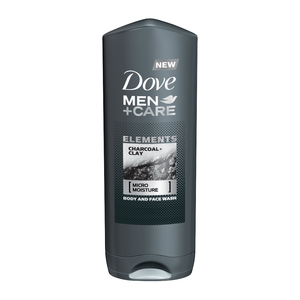 Dove Men+Care Charcoal Clay Body&Face Wash 400 ml
