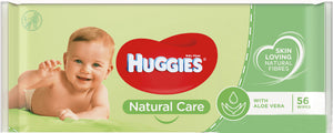 Huggies Natural Care baby wipes 56's ( With Aloe Vera )   