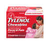 Tylenol Children's Chewables Bubble GUM 160MG 20'S