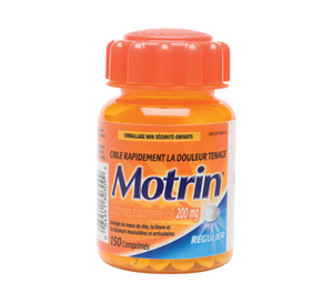 Motrin 200 mg Regular Strength 150 Tablets