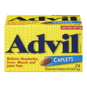 ADVIL Caplets 200 mg , 24's  - Advil Caplets 200 mg , 24's