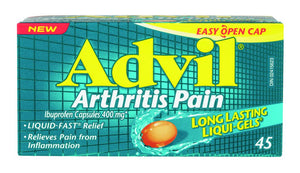 Advil Arthritis Pain Long Lasting Liqui Gel 45's
