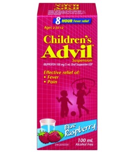 Children's Advil Blue Raspberry Free 100 ml Alcohol Free   