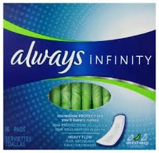 ALWAYS Infinity Heavy-flow Pads WO/Flexi Wings 16's