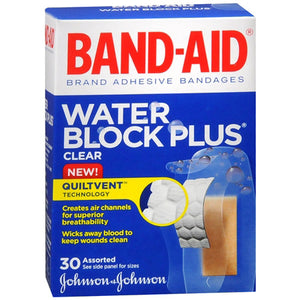 BAND-AID 30's Clear Water Block Plus - BAND-AID 30's Assorted Sizes Clear Water Block Plus