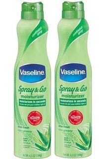 Vaseline Spray Moisturizer Aloe Fresh  & go 184g