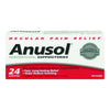 Anusol Regular Pain Relief 24 suppositotories