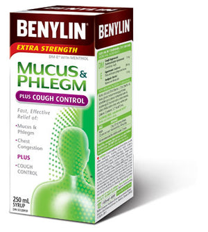 Benylin Extra Strength Mucus & Phlegm Plus Cough Control  250ml