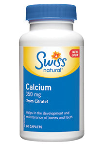 Calcium (From Citrate) 350 mg Caplets 60s