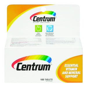 Centrum Essential Vitamin And Mineral Support 100 Tablets