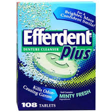 Efferdent Plus  108 tab Extreme Minty Fresh