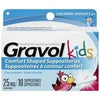 GRAVOL Kids Comfort Shaped Suppositories 25mg 10's