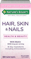 Hair, Skin & Nails With Biotin 3000mcg Per Serving 60's