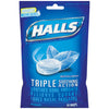 Halls Bag 30 Drop Menthol - Halls Bag 30 Drop Ice Peppermint Triple Soothing Action
