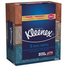 KLEENEX 2-Ply White Tissue 160 x 3 packs