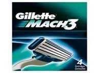 Gillette Mach 3  4 cartridges