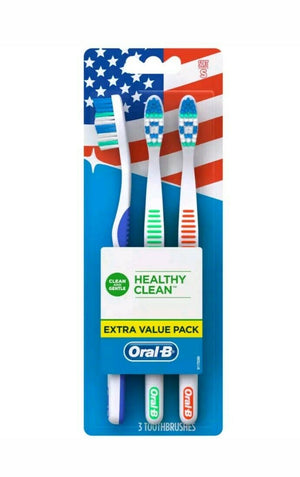 Oral-B Healthy Clean Extra Value Pack Tooth Brush Soft 3's