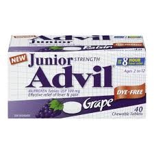 Advil Junior Strength 40 Chewable Raisin