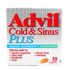 Advil Cold & Sinus Plus 10 Caplets