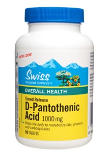 D-Pantothenic Acid Timed Release 1000mg Tablet