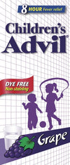 Children's Advil Grape Dye Free 100 ml Alcohol Free