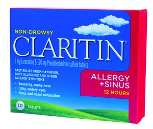 Claritin  Allergy / Sinus 10 Tablets