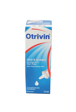 Otrivin Cold & Allergy 0.1% Nasal Drops 25 ml