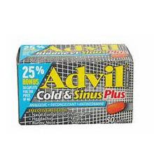 Advil Cold & Sinus Plus 50 Caplets Bonus