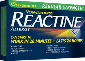 Reactine Allergy Regular Strength 36 Tablets