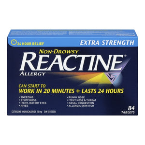 Reactine Extra Strength 84's