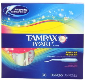 Tampax Pearl Plastic Regular Absorbency Fresh Scent 36's