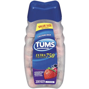TUMS Extra Strength 750 Assorted Berries