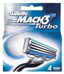 Gillette Mach 3 Turbo 4 cartridges