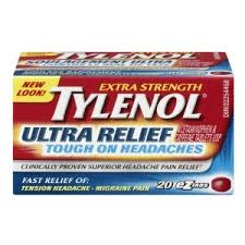 TYLENOL ULTRA RELIEF TABLETS 20'S - Tylenol Ultra Relief Eztabs 20'S