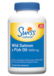 Salmon Wild & Fish Oil 1000 mg EPA 180 mg DHA 120 mg Soft Gel Capsule 90